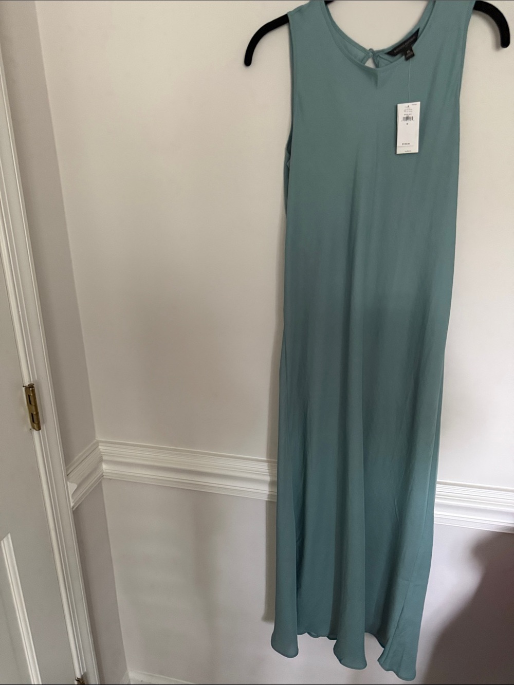 Banana Republic Sleeveless Midi Dress in Teal Green